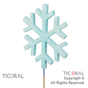 ADORNO PINCHE COPO DE NIEVE GRANDE CELESTE TELGO GIBRE x1